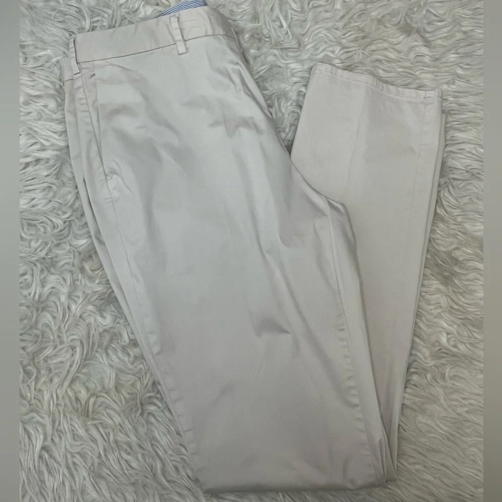 Peter Millar Silk Blend Men’s Trouser Straight Leg Pants‎ Size 38 Light Khaki